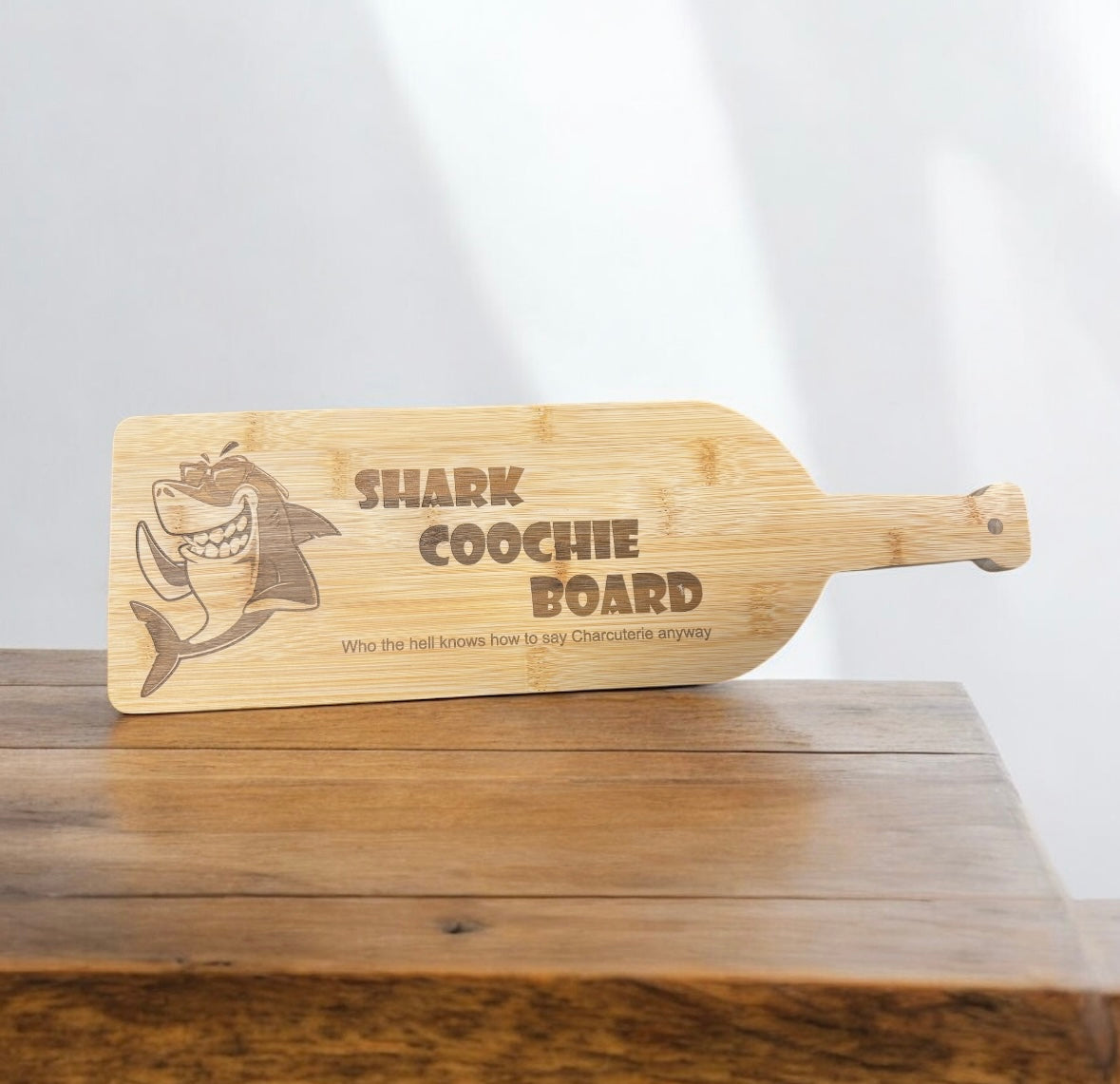 Wine Bottle Shark Coochie Charcuterie Board