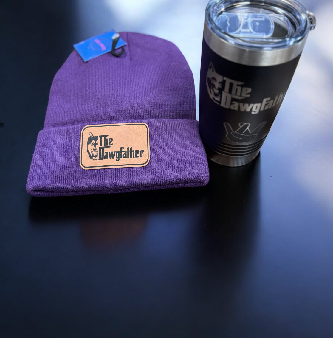 Dawgfather Beanie Tumbler package