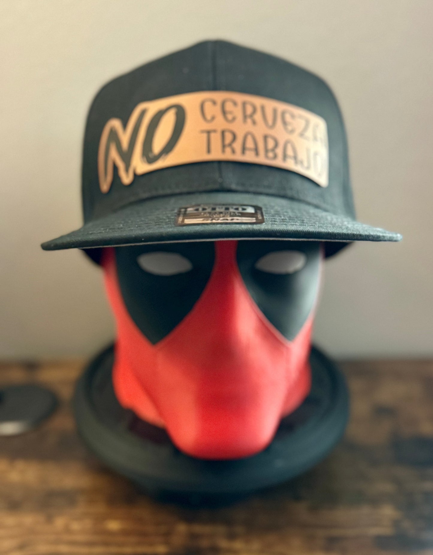 No Cerveza No Trabajo Flat Bill Snap Back Hat