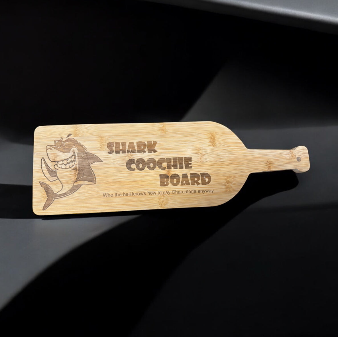 Wine Bottle Shark Coochie Charcuterie Board