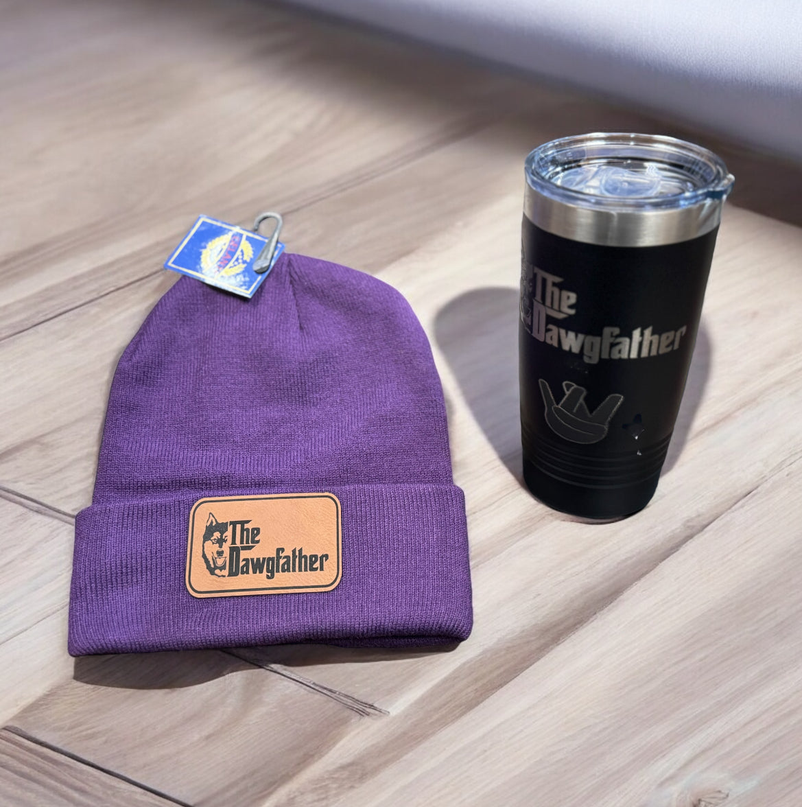 Dawgfather Beanie Tumbler package