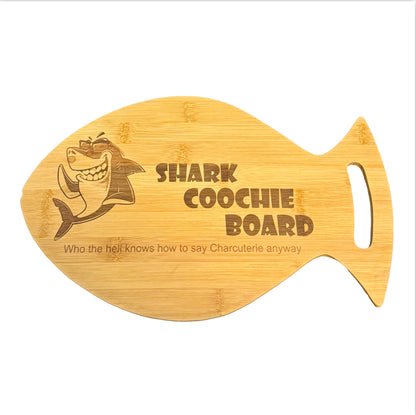 Fish Shaped Bamboo Shark Coochie Board (Charcuterie Board)