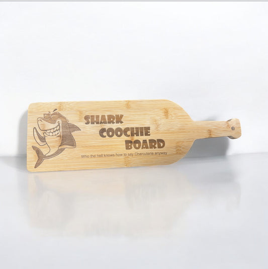 Wine Bottle Shark Coochie Charcuterie Board
