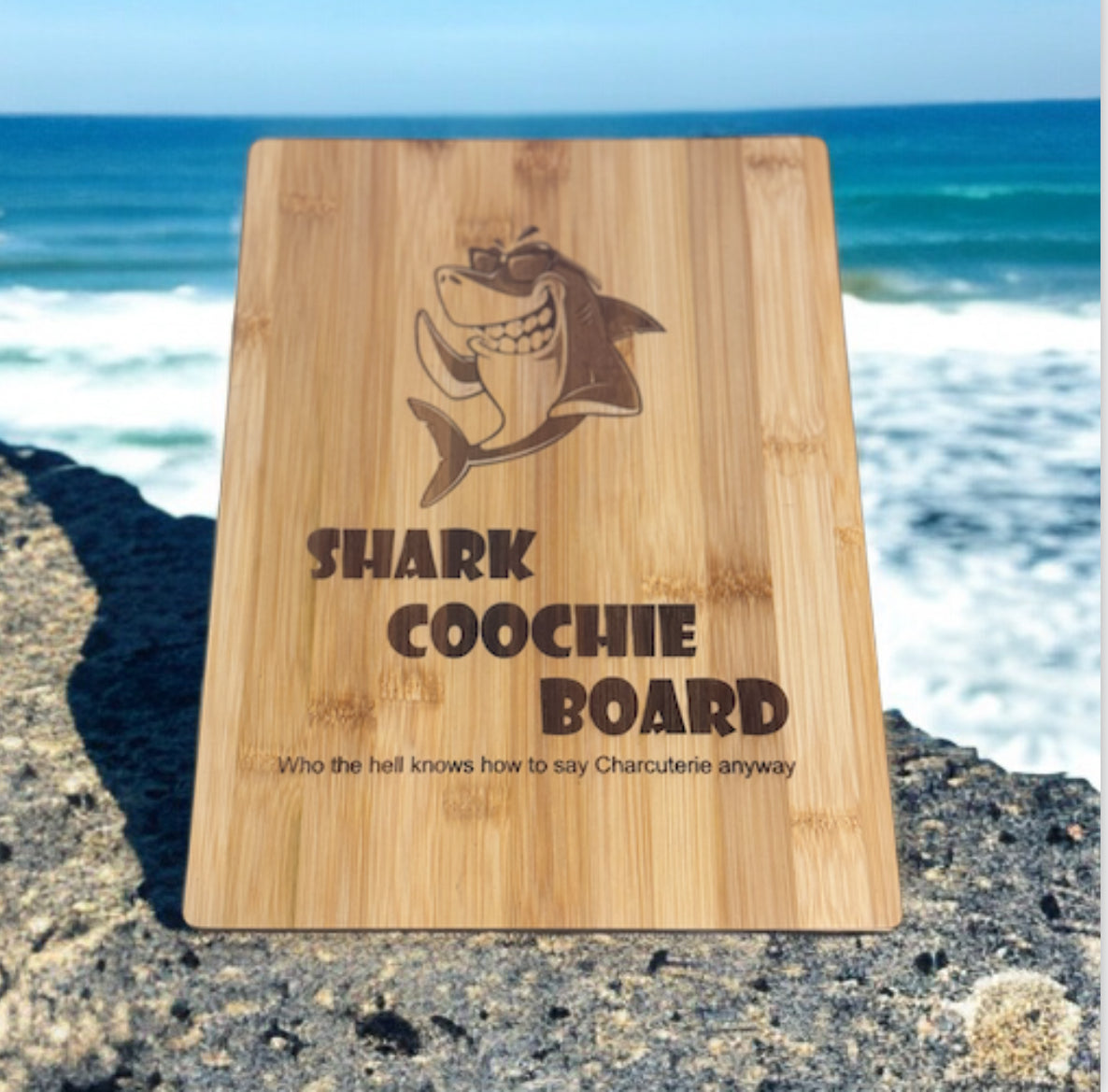Square Bamboo Shark Coochie Board(Charcuterie Board)